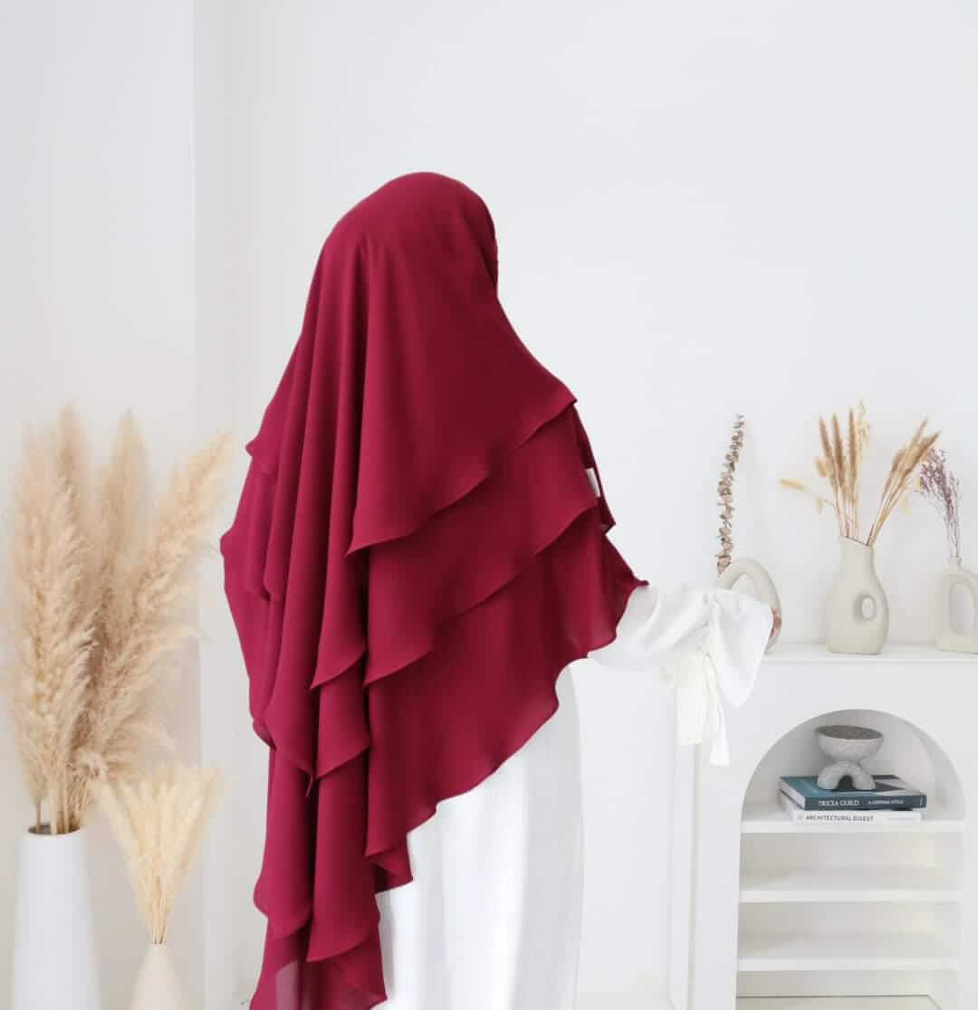 Khimar Hijab (Red)